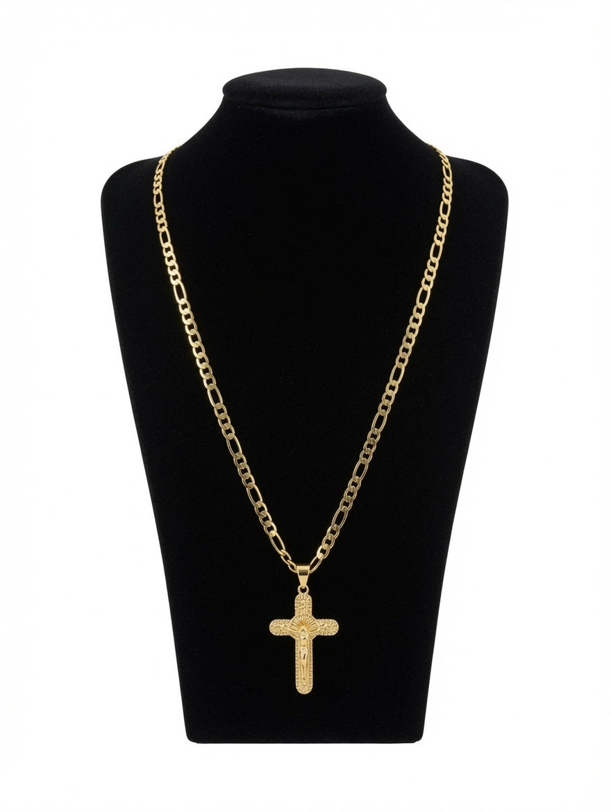 Cadena Fígaro con Crucifijo