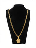 Cadena de Faraón Egipcio en Oro 14K