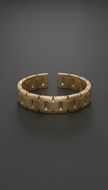 Pulsera masculina oro cepillado